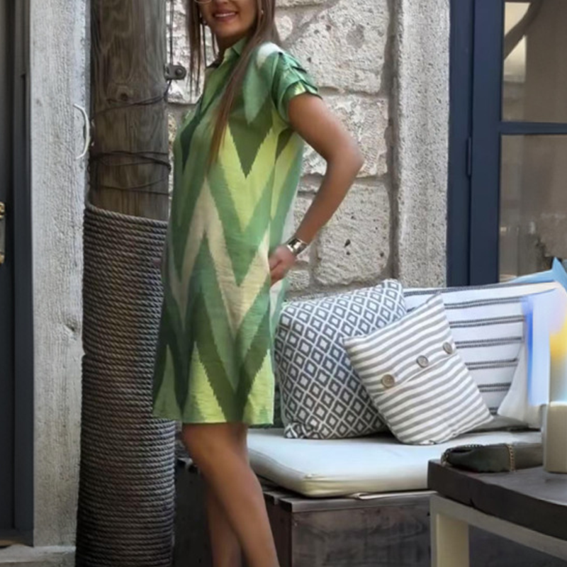 🔥👗【S-3XL】Bájos női ruha laza szabással és mintával