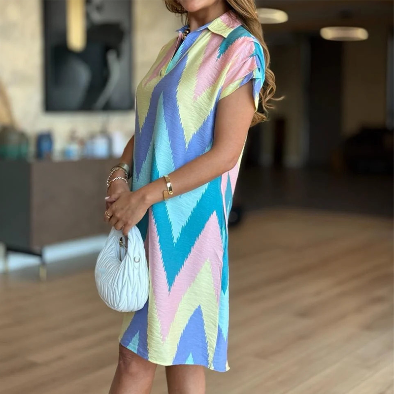 🔥👗【S-3XL】Bájos női ruha laza szabással és mintával