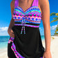 🔥👙Vestido de baño lila con cordón de ajuste