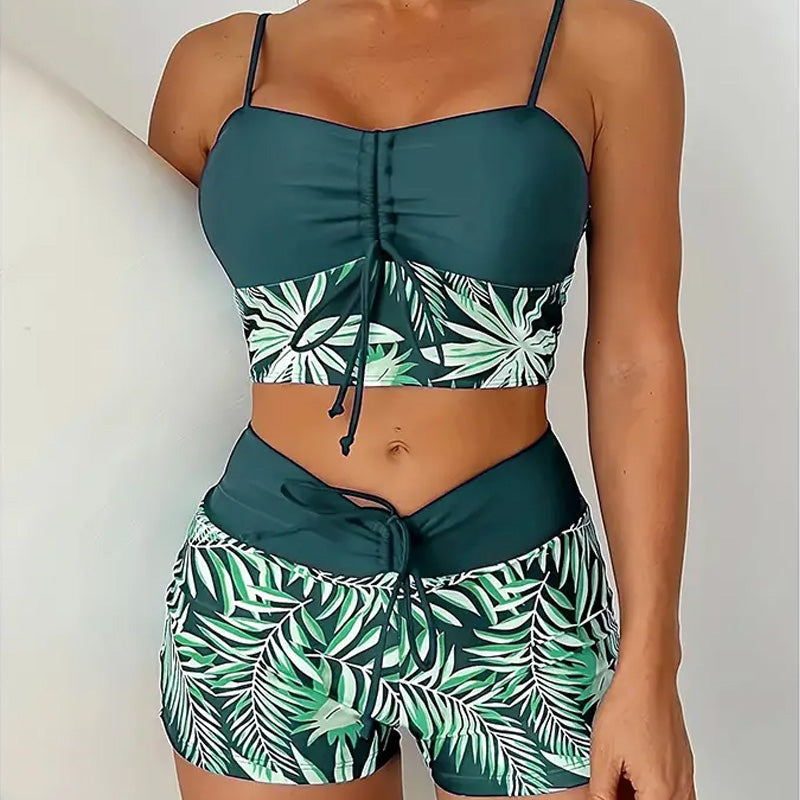 🔥👙[S-2XL] Női nyomtatott kétrészes fürdőruha