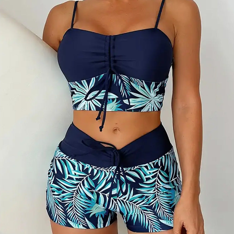 🔥👙[S-2XL] Női nyomtatott kétrészes fürdőruha
