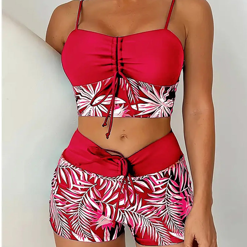 🔥👙[S-2XL] Női nyomtatott kétrészes fürdőruha