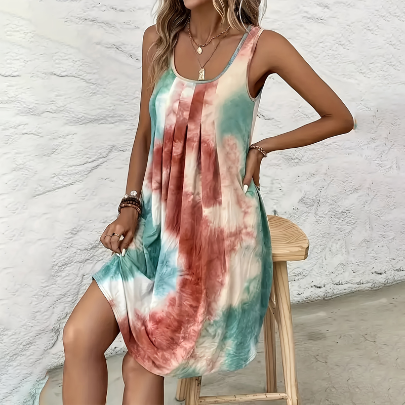 🔥👗【S-2XL】🌈Női elegáns ujjatlan ruha