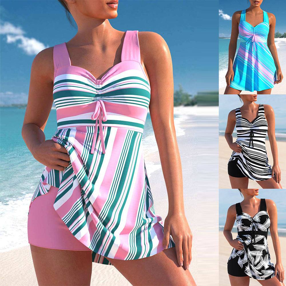 🔥👙[S-4XL]Mintás női fürdőruha szett