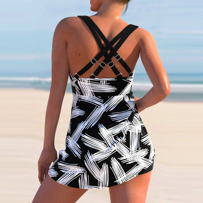 🔥👙[S-4XL]Mintás női fürdőruha szett