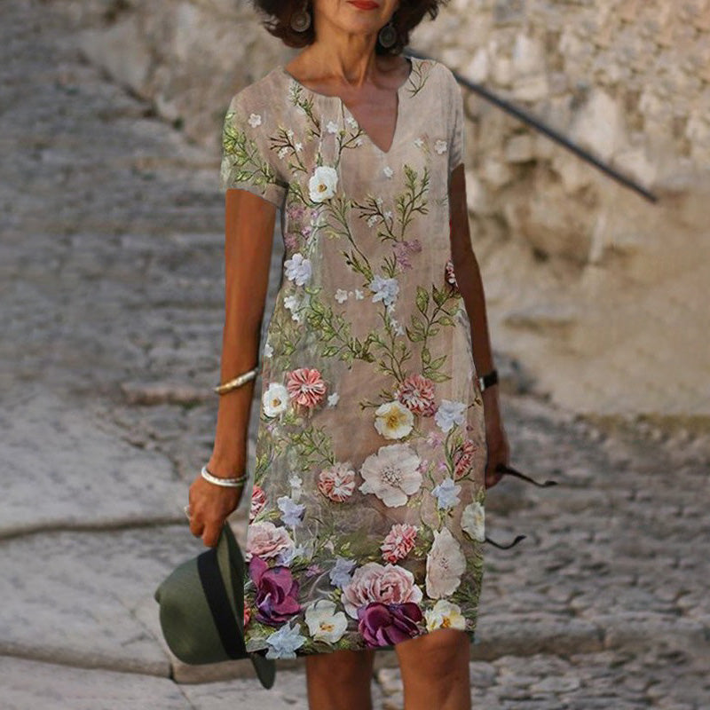 🔥👗Alkalmi nyomtatott női ruha