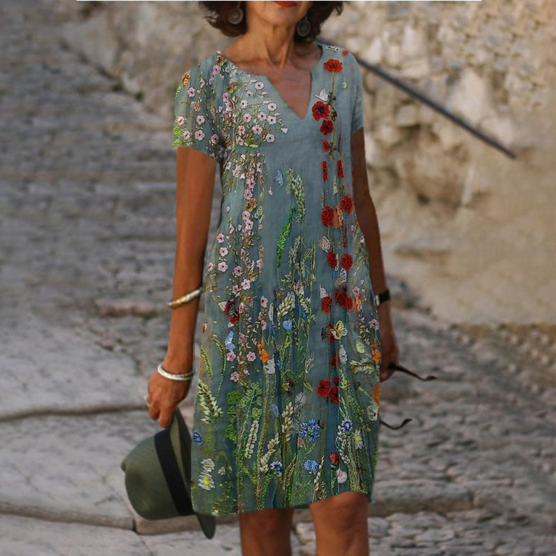 🔥👗Alkalmi nyomtatott női ruha