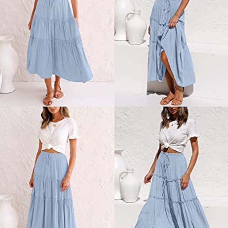 🔥👗Bohém rakott szoknya