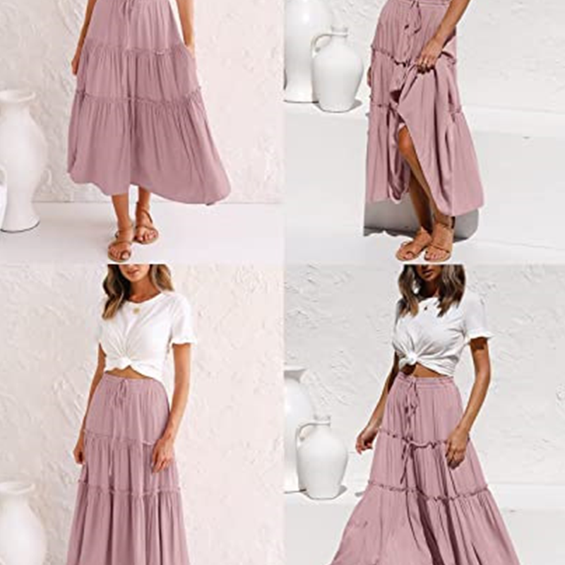 🔥👗Bohém rakott szoknya