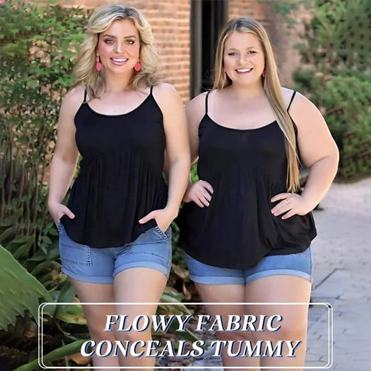 🔥🩱 Bő szabású Tank Top Beépített melltartóval