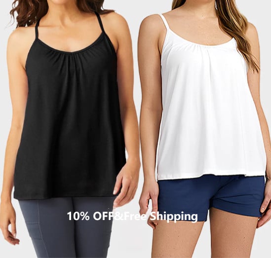 🔥🩱 Bő szabású Tank Top Beépített melltartóval