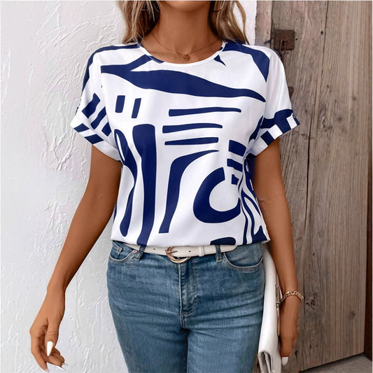 🔥👚Női alkalmi rövid ujjú póló
