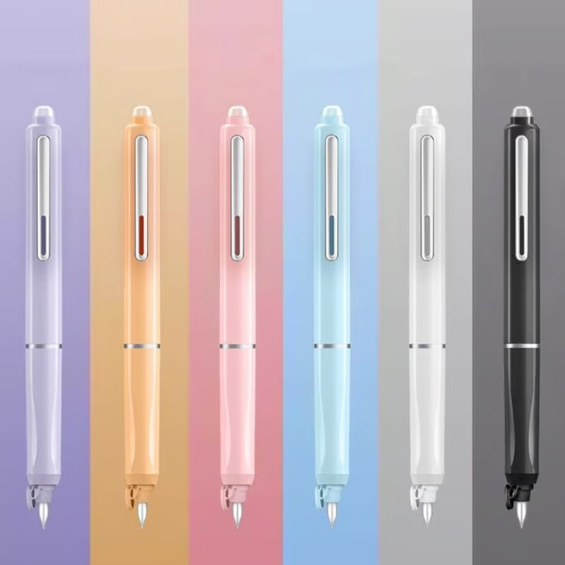 🔥🖌️Nyári kiárusítás: 50%-os kedvezmény Visszahúzható töltőtoll🖋️✨