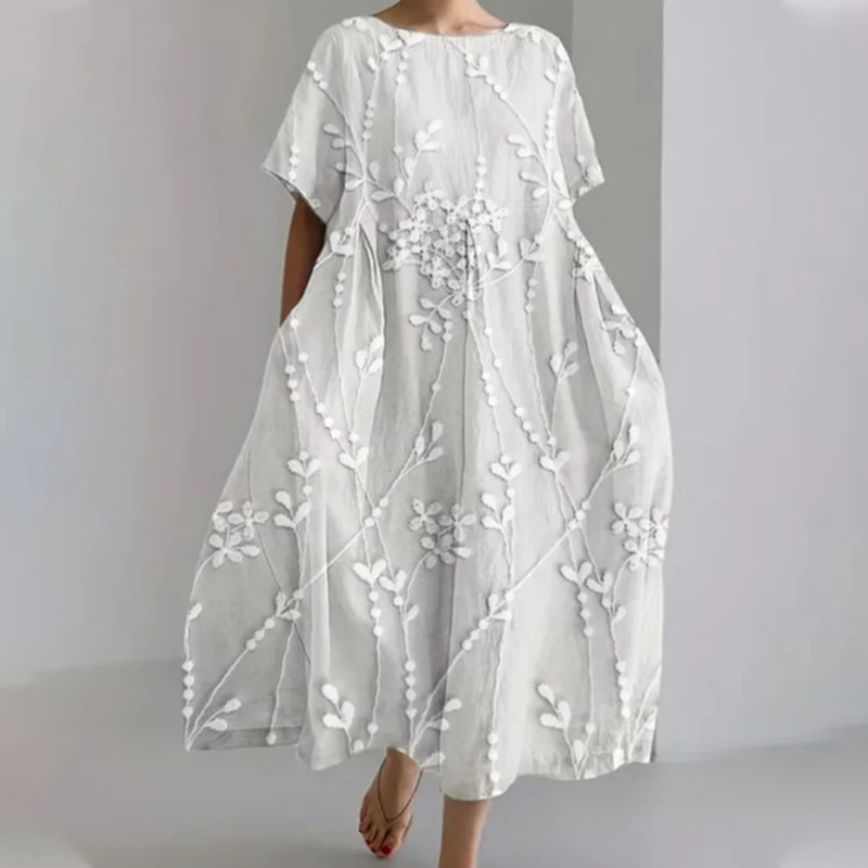 🔥👗  Női puha alkalmi laza laza midi ruhák
