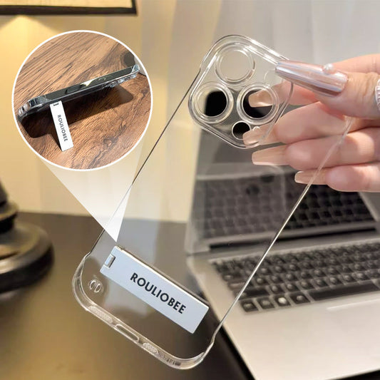 🔥📱Átlátszó, keret nélküli telefontok állvánnyal iPhone-hoz