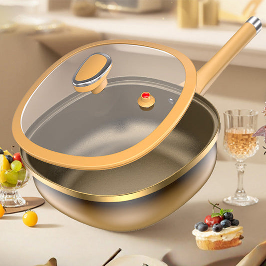 🍳12 hüvelykes titánötvözetből készült tapadásmentes serpenyő (fedéllel)