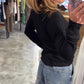 🔥👚slim-fit gomb hosszú ujjú felső