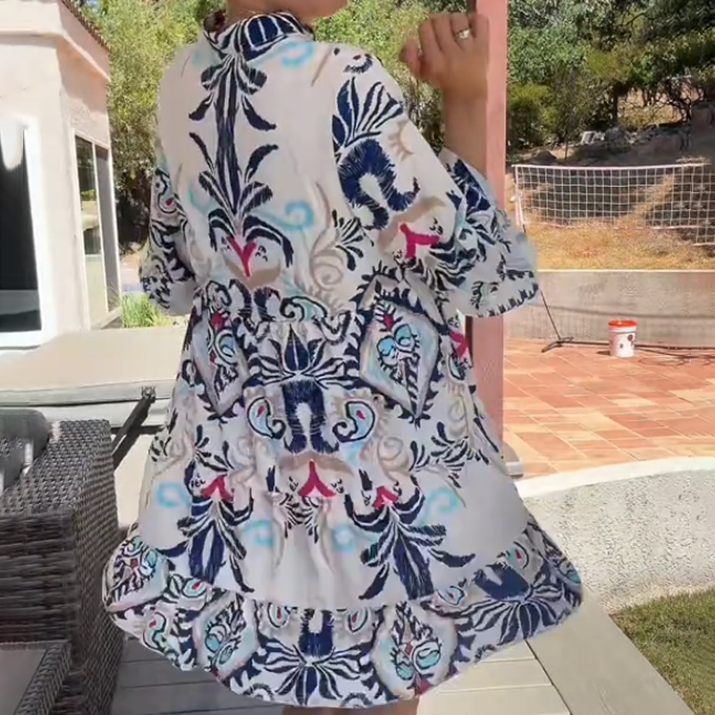 🔥👗【S-2XL】🥀Alkalmi virágmintás ruha