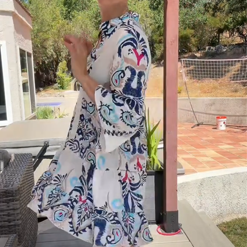 🔥👗【S-2XL】🥀Alkalmi virágmintás ruha