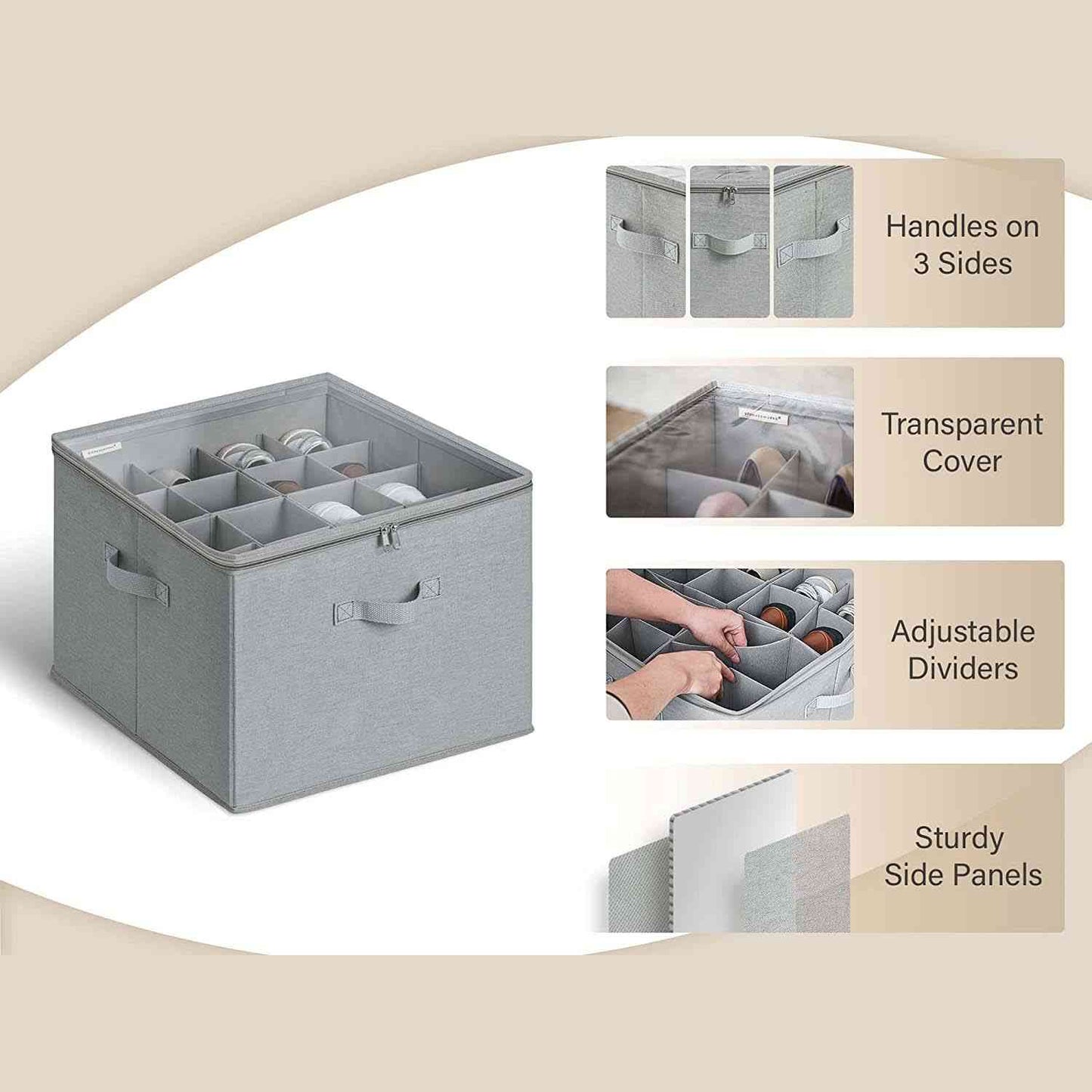 🔥👟 Átlátszó PVC összecsukható cipődoboz szervező vízálló cipőiroda