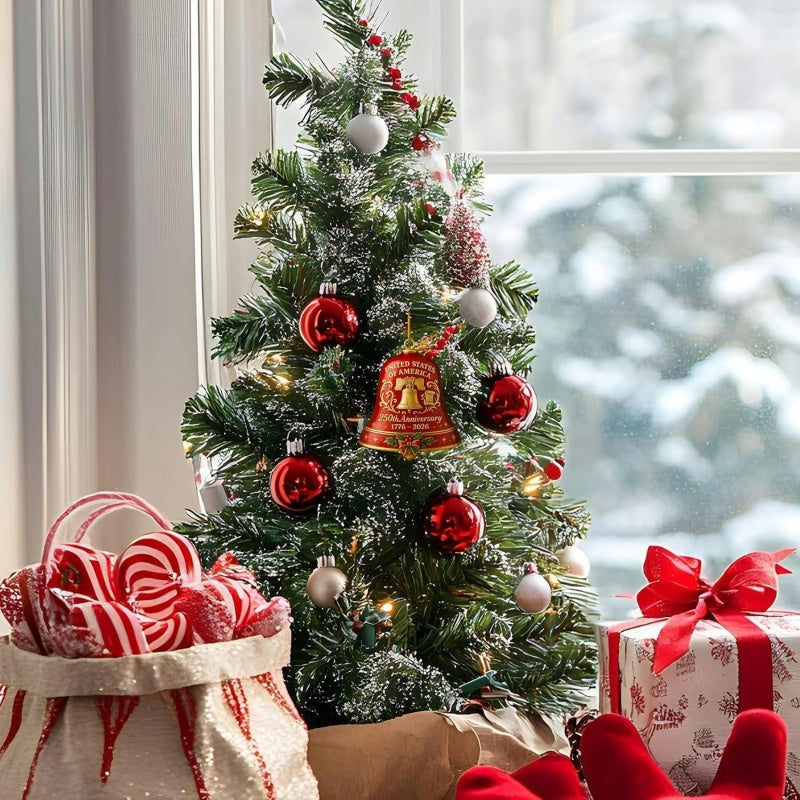 🔥❄️Évforduló fém harang dísz