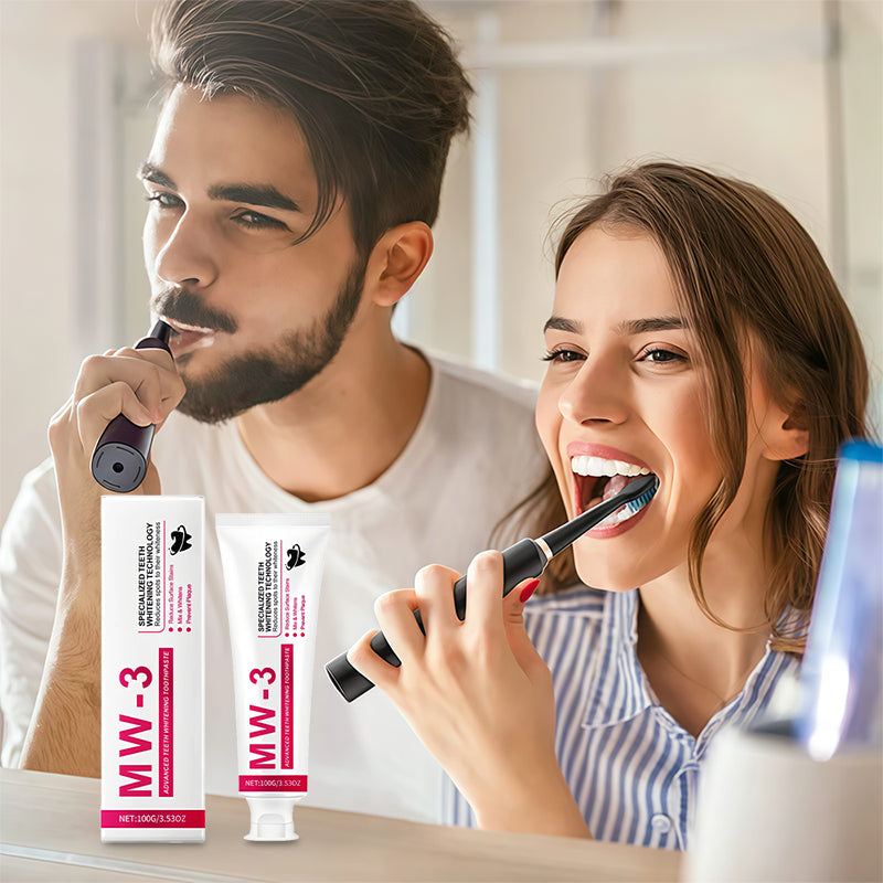 🔥✨ Ajándék: 4 db fogkefe fejjel! 💖-😁 Gyengéd fehérítő fogkrém probiotikumokkal🦷 Fehérítsd fogaidat 7 nap alatt