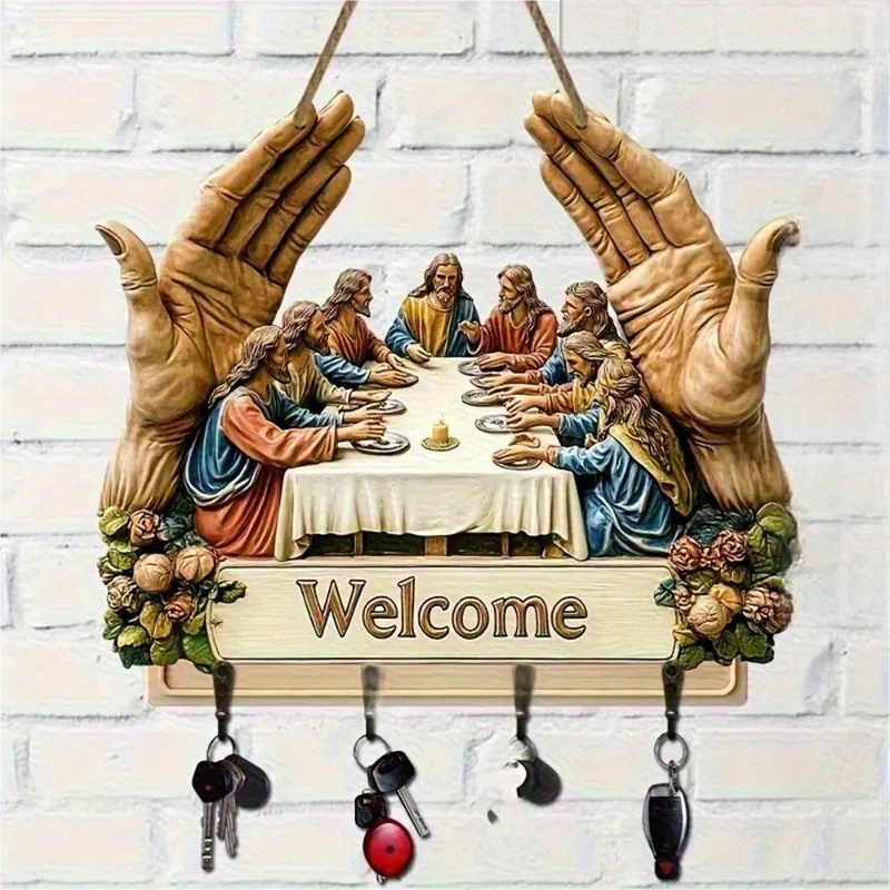 🔥✨Dekoratív fa falra szerelhető kulcstartó