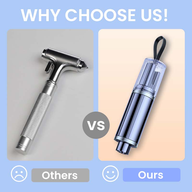 🔥💥Sürgősségi autóablak-törő és biztonsági öv vágó eszköz