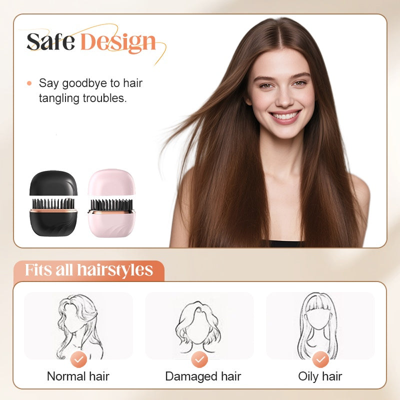 🔥✨Mini vezeték nélküli hajvasaló fésű