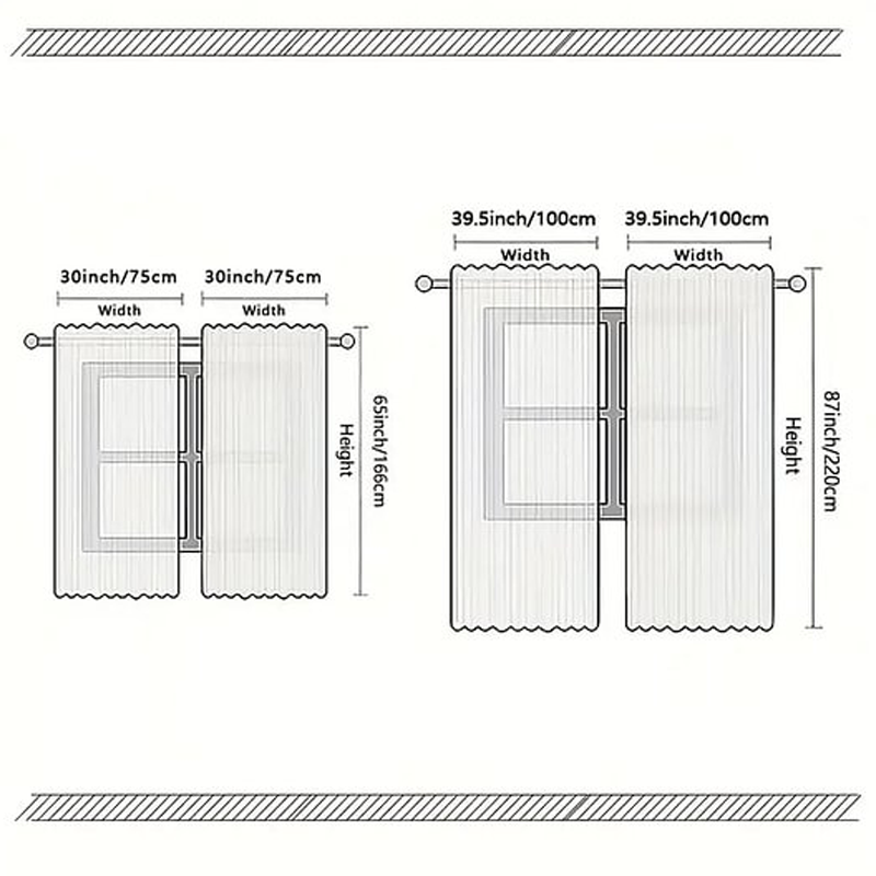 🔥❄️ Karácsonyi ablakfüggöny 2 részes szett lakberendezéshez 🏡🎁