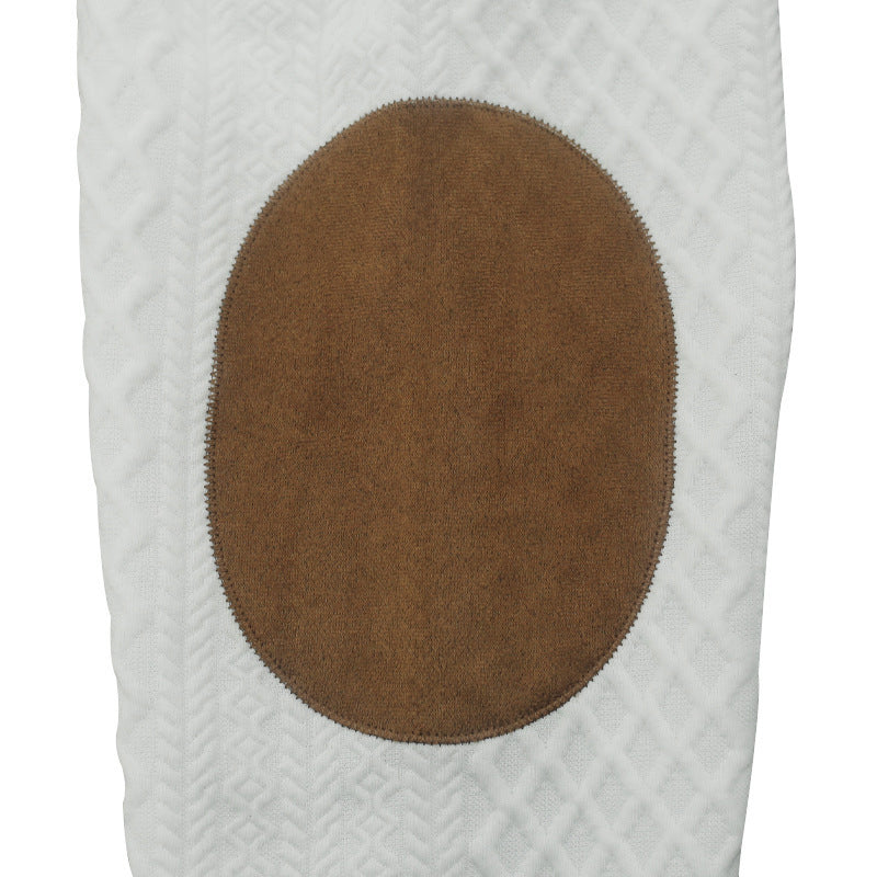 🔥👚Férfi Lezser Hosszú Ujjú Pulóver Könyökfoltokkal