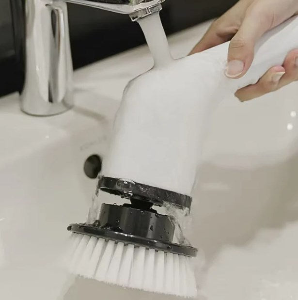 🔥✨ 9 az 1-ben elektromos tisztítókefe - 6 cserélhető fej IPX7 vízállósági besorolással fürdőszoba- és autótisztításhoz 🚿🚗