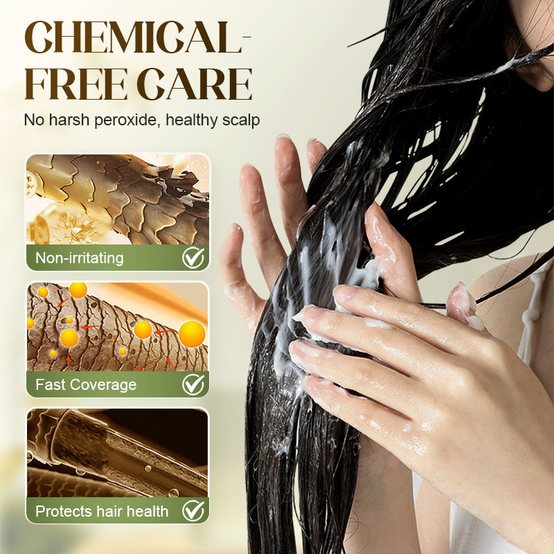 🔥✨207ml növényi kivonatot tartalmazó hajfesték ősz hajra