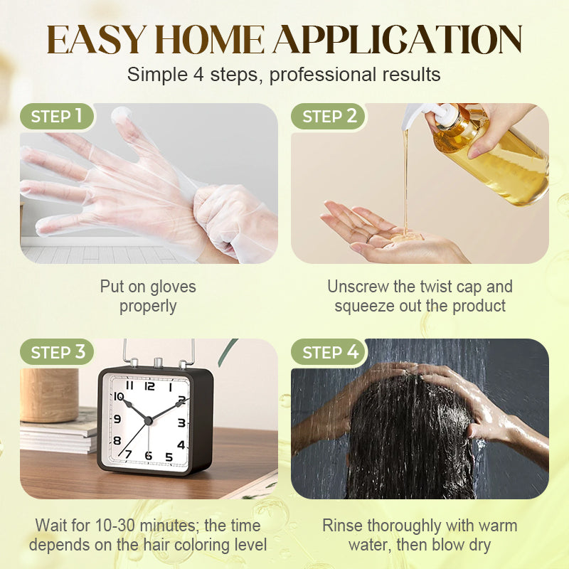 🔥✨207ml növényi kivonatot tartalmazó hajfesték ősz hajra