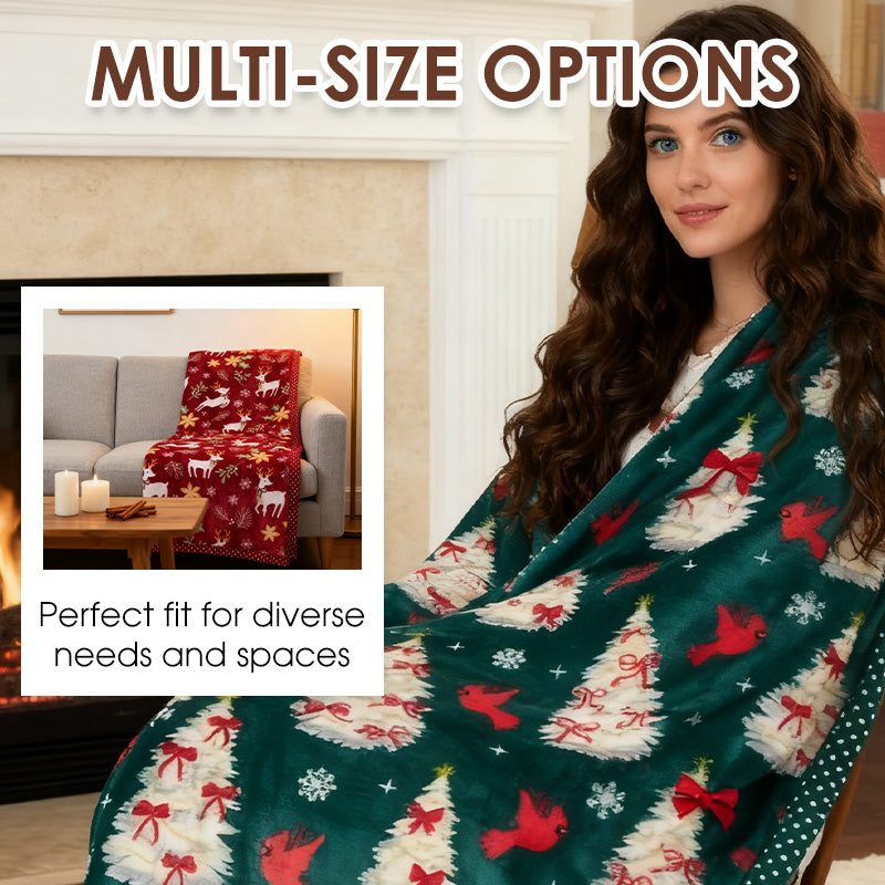 🔥❄️Karácsonyi bolyhos, kényelmes takaró