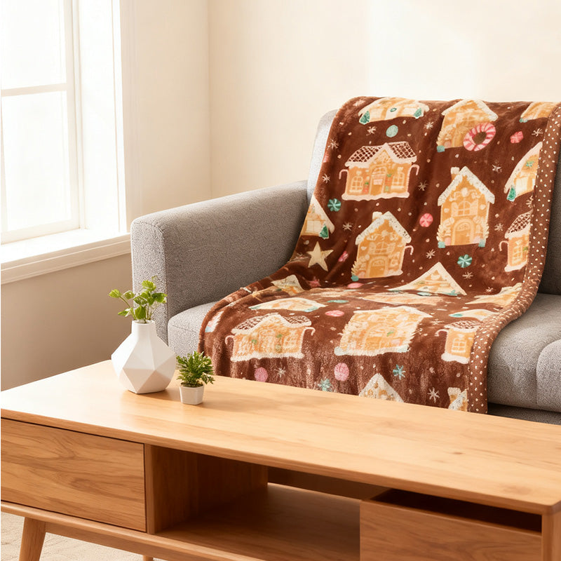 🔥❄️Karácsonyi bolyhos, kényelmes takaró