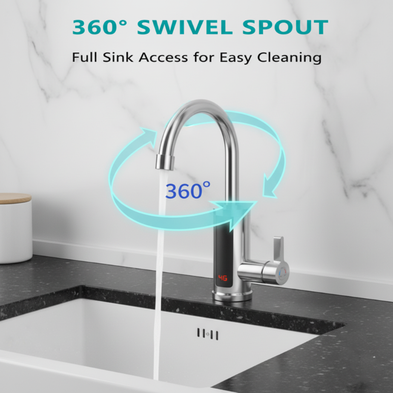 🔥⚡ Tartály nélküli azonnali melegvíz-melegítő csaptelep 🌡️💧