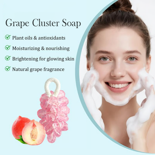 🔥Vásárolj 1-et, kapsz 1-t ingyen✨Szőlőfürtös szappan fürdőhözGrape Cluster Soap for Bath