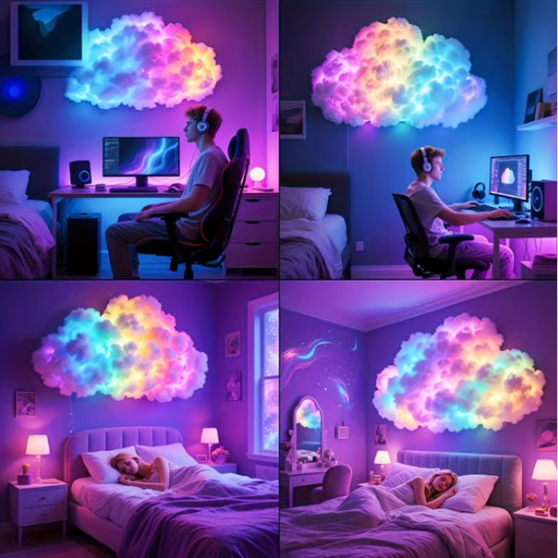 🔥✨ Saját készítésű USB-s Thundercloud LED fénydekoráció