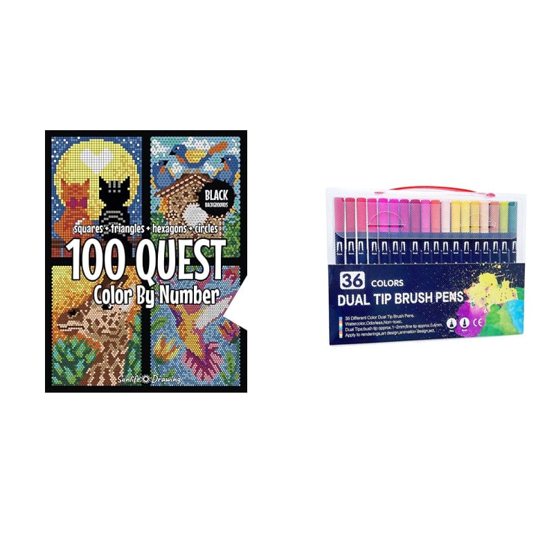 🔥🎨100 QUEST Színező Számok Szerint